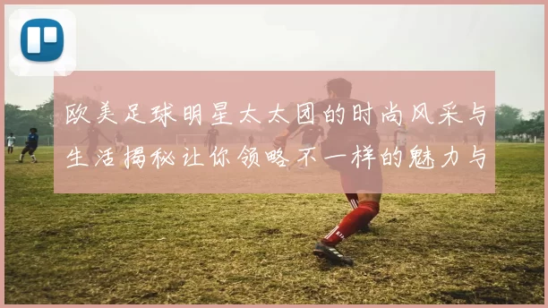 欧美足球明星太太团的时尚风采与生活揭秘让你领略不一样的魅力与风情